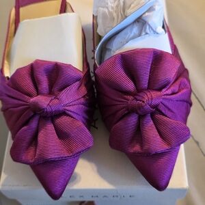 Alex Marie Fuchsia Bow Heels